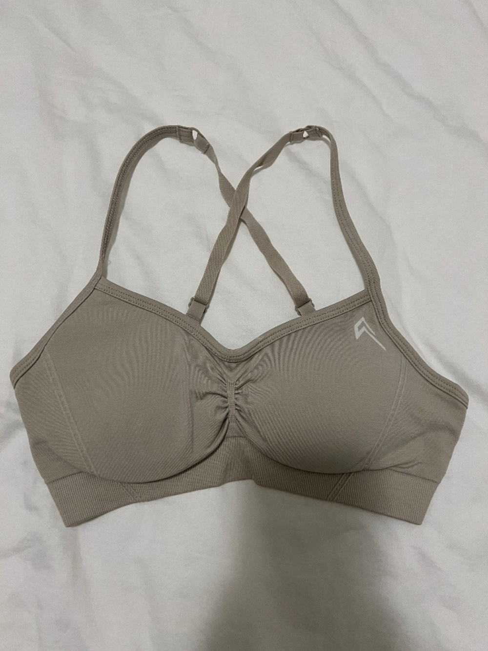 Oner Active Effortless Lift Strappy Bralette in Washed Sandstone